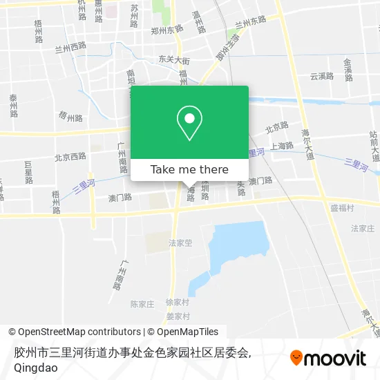 胶州市三里河街道办事处金色家园社区居委会 map