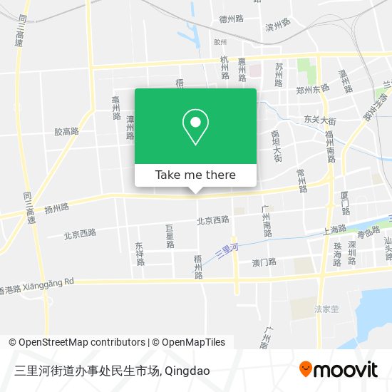 三里河街道办事处民生市场 map