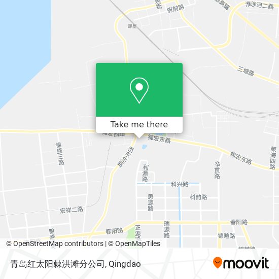 青岛红太阳棘洪滩分公司 map