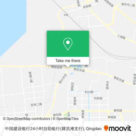 中国建设银行24小时自助银行(棘洪滩支行) map