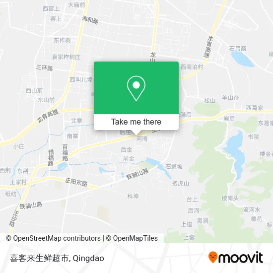 喜客来生鲜超市 map