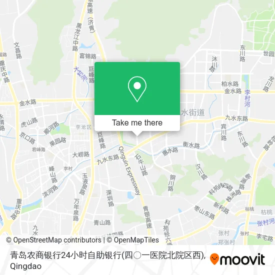 青岛农商银行24小时自助银行(四〇一医院北院区西) map