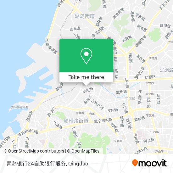 青岛银行24自助银行服务 map