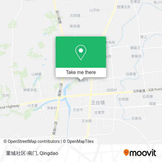 董城社区-南门 map