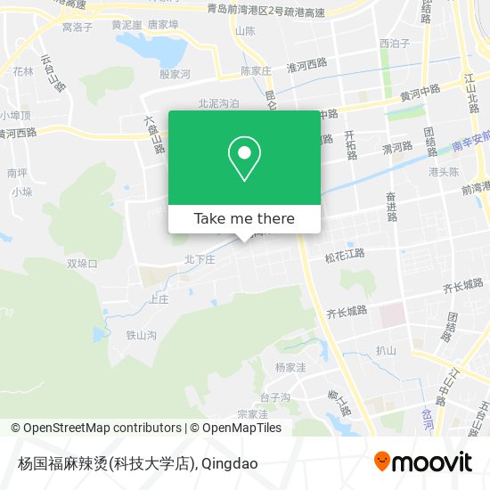 杨国福麻辣烫(科技大学店) map
