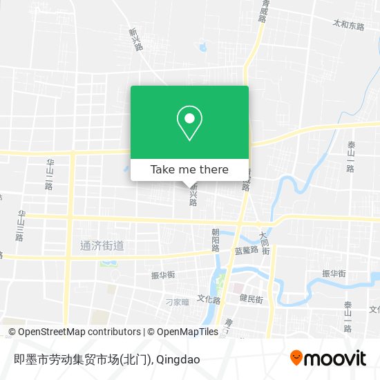 即墨市劳动集贸市场(北门) map