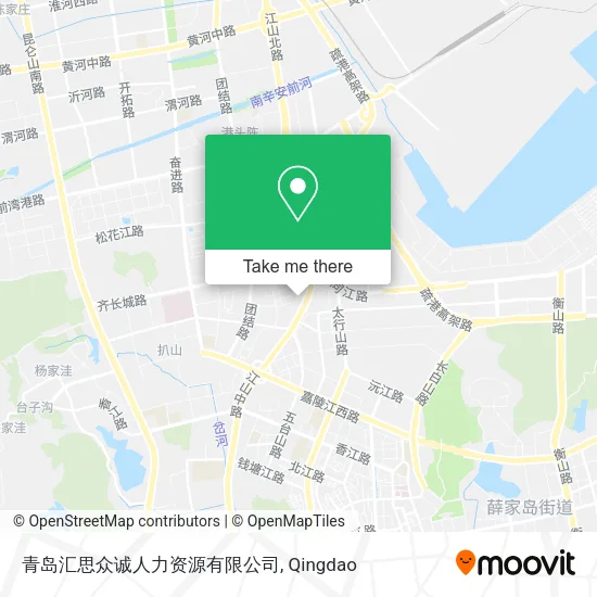 青岛汇思众诚人力资源有限公司 map