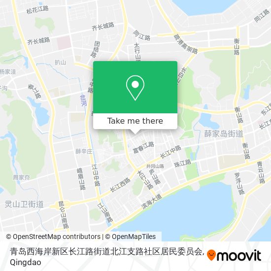 青岛西海岸新区长江路街道北江支路社区居民委员会 map