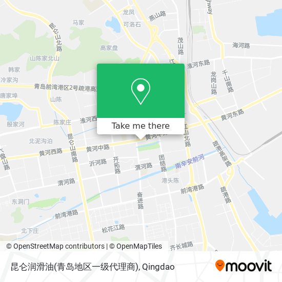 昆仑润滑油(青岛地区一级代理商) map