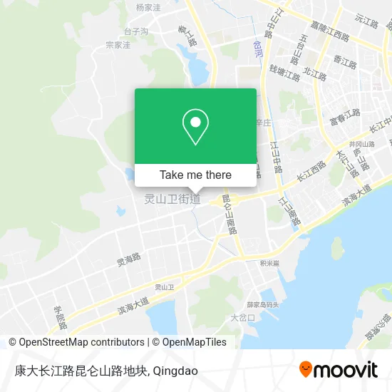 康大长江路昆仑山路地块 map