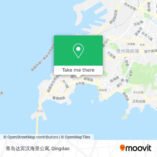 青岛达宾汉海景公寓 map