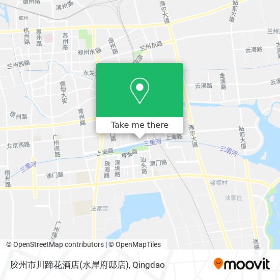 胶州市川蹄花酒店(水岸府邸店) map