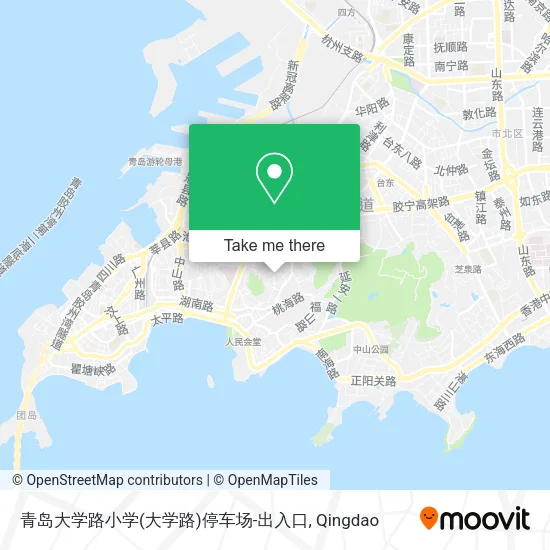 青岛大学路小学(大学路)停车场-出入口 map