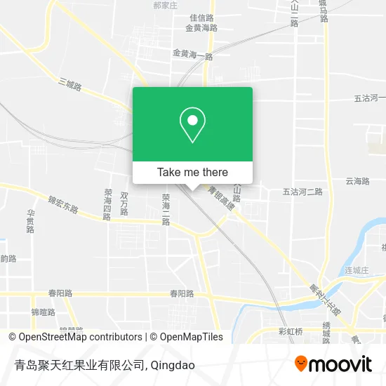 青岛聚天红果业有限公司 map