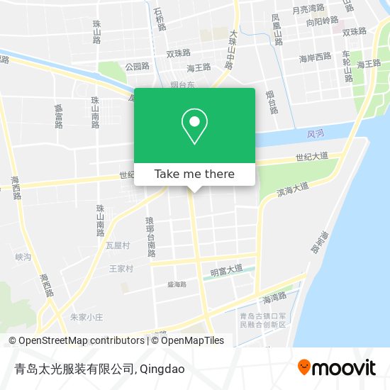 青岛太光服装有限公司 map