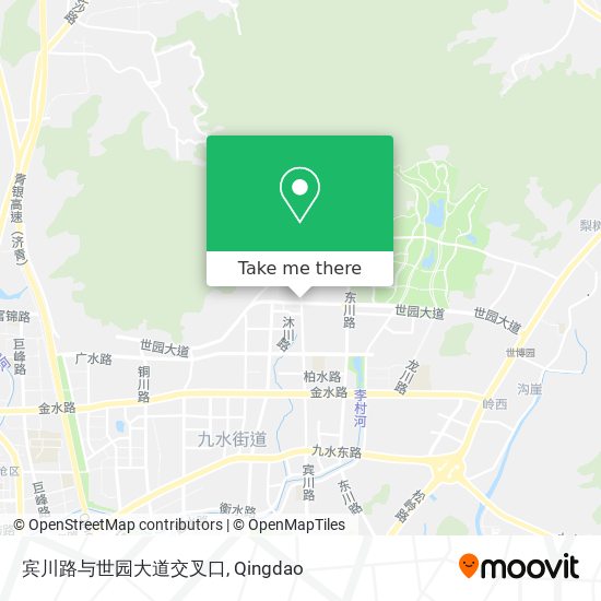 宾川路与世园大道交叉口 map