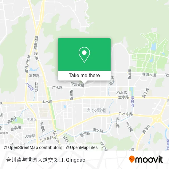 合川路与世园大道交叉口 map