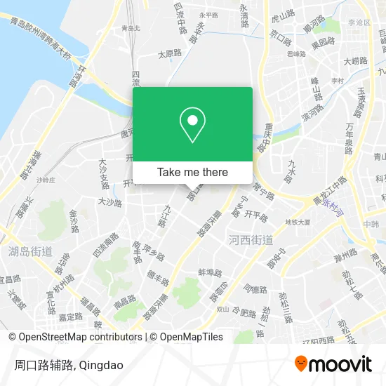 周口路辅路 map