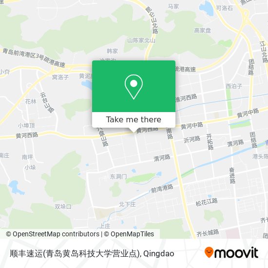 顺丰速运(青岛黄岛科技大学营业点) map