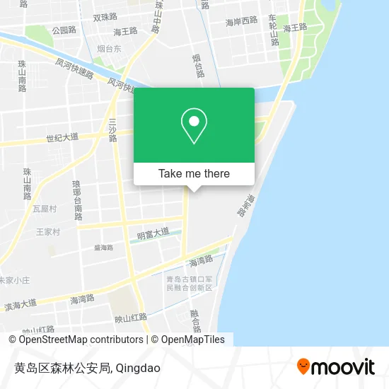 黄岛区森林公安局 map