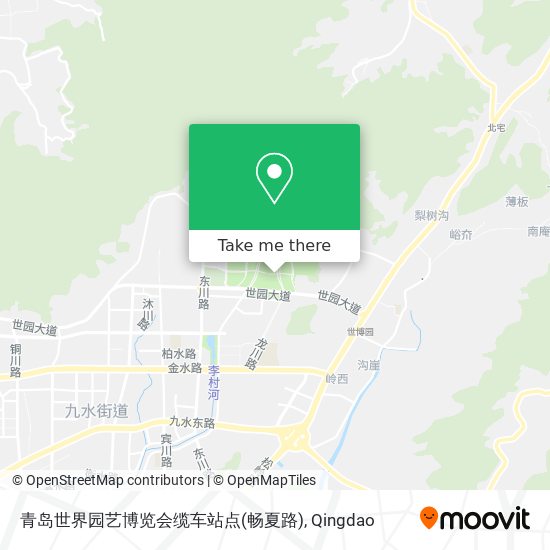 青岛世界园艺博览会缆车站点(畅夏路) map