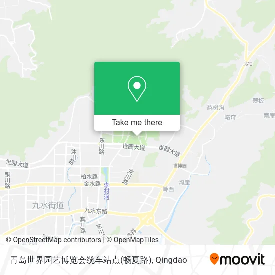 青岛世界园艺博览会缆车站点(畅夏路) map