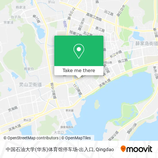 中国石油大学(华东)体育馆停车场-出入口 map