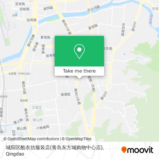 城阳区酷衣坊服装店(青岛东方城购物中心店) map