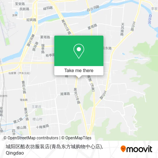 城阳区酷衣坊服装店(青岛东方城购物中心店) map