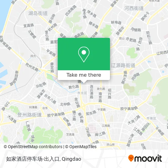 如家酒店停车场-出入口 map