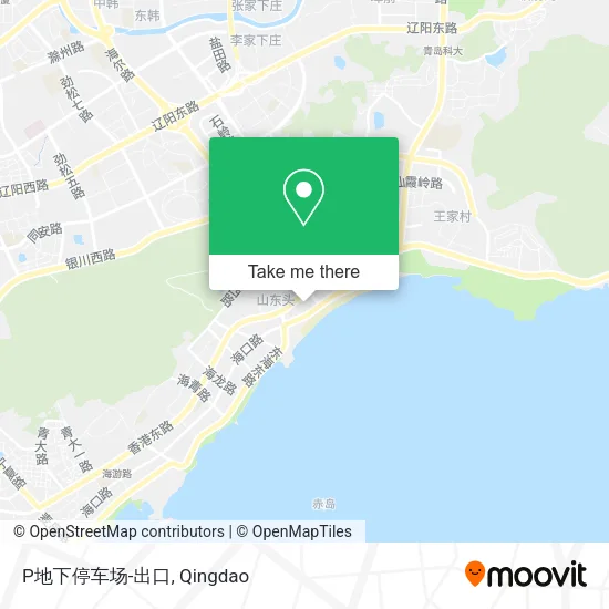 P地下停车场-出口 map