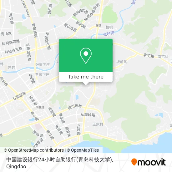 中国建设银行24小时自助银行(青岛科技大学) map