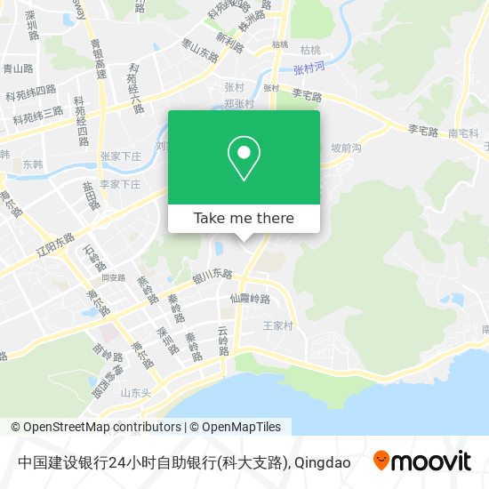 中国建设银行24小时自助银行(科大支路) map