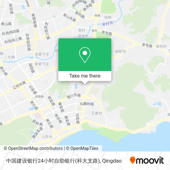 中国建设银行24小时自助银行(科大支路) map