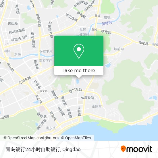 青岛银行24小时自助银行 map