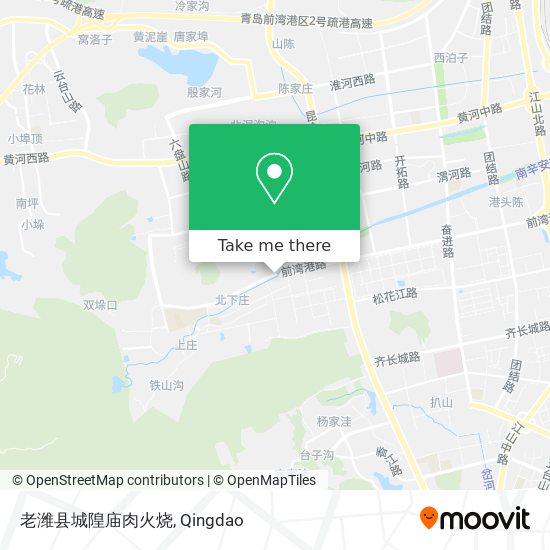 老潍县城隍庙肉火烧 map