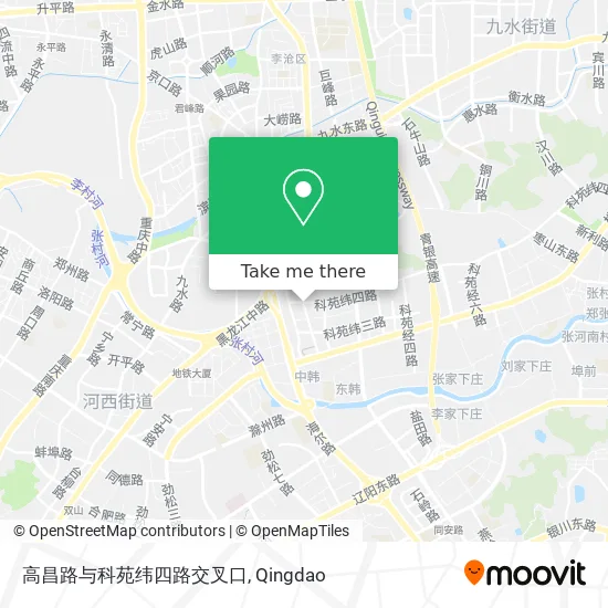 高昌路与科苑纬四路交叉口 map