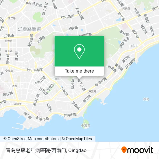 青岛惠康老年病医院-西南门 map