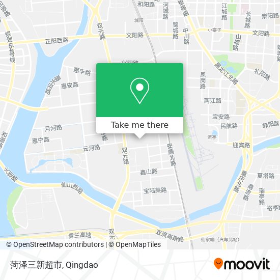菏泽三新超市 map