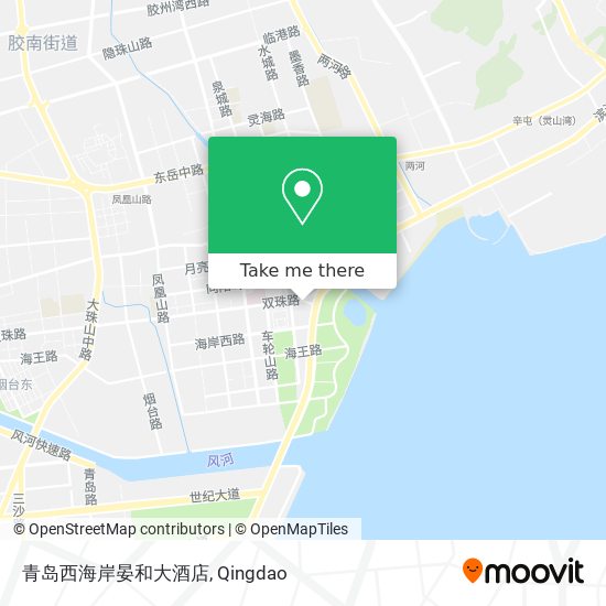 青岛西海岸晏和大酒店 map