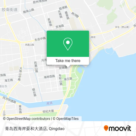 青岛西海岸晏和大酒店 map