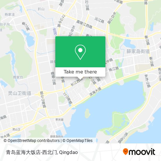 青岛蓝海大饭店-西北门 map