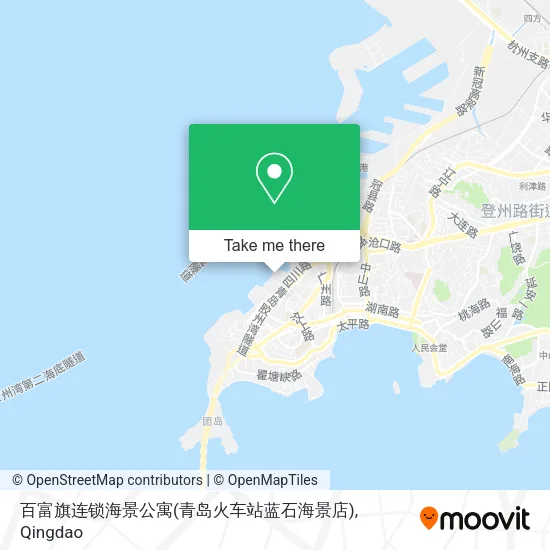 百富旗连锁海景公寓(青岛火车站蓝石海景店) map