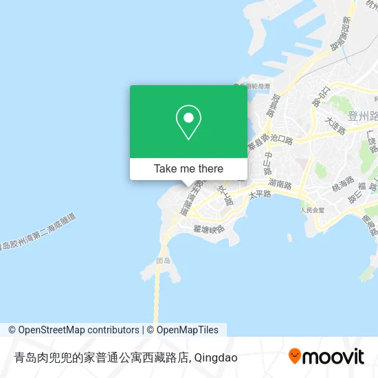 青岛肉兜兜的家普通公寓西藏路店 map