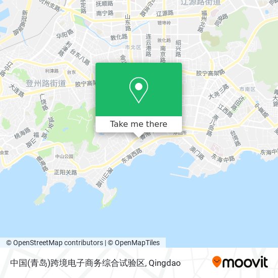 中国(青岛)跨境电子商务综合试验区 map
