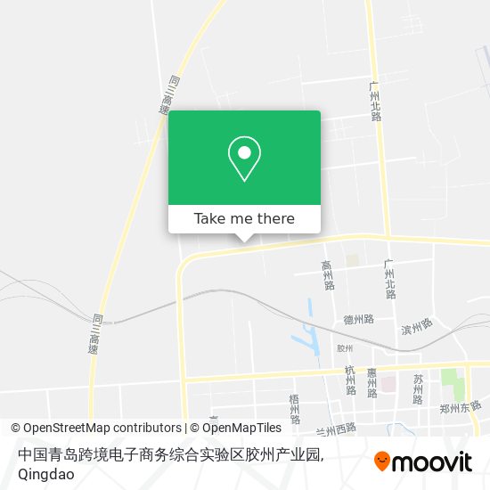 中国青岛跨境电子商务综合实验区胶州产业园 map