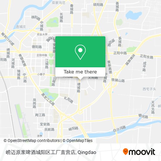 崂迈原浆啤酒城阳区工厂直营店 map