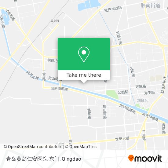 青岛黄岛仁安医院-东门 map