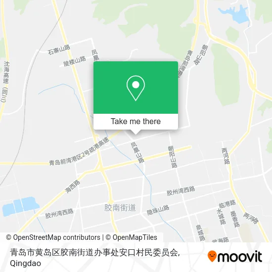 青岛市黄岛区胶南街道办事处安口村民委员会 map