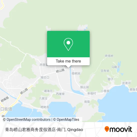 青岛崂山君雅商务度假酒店-南门 map